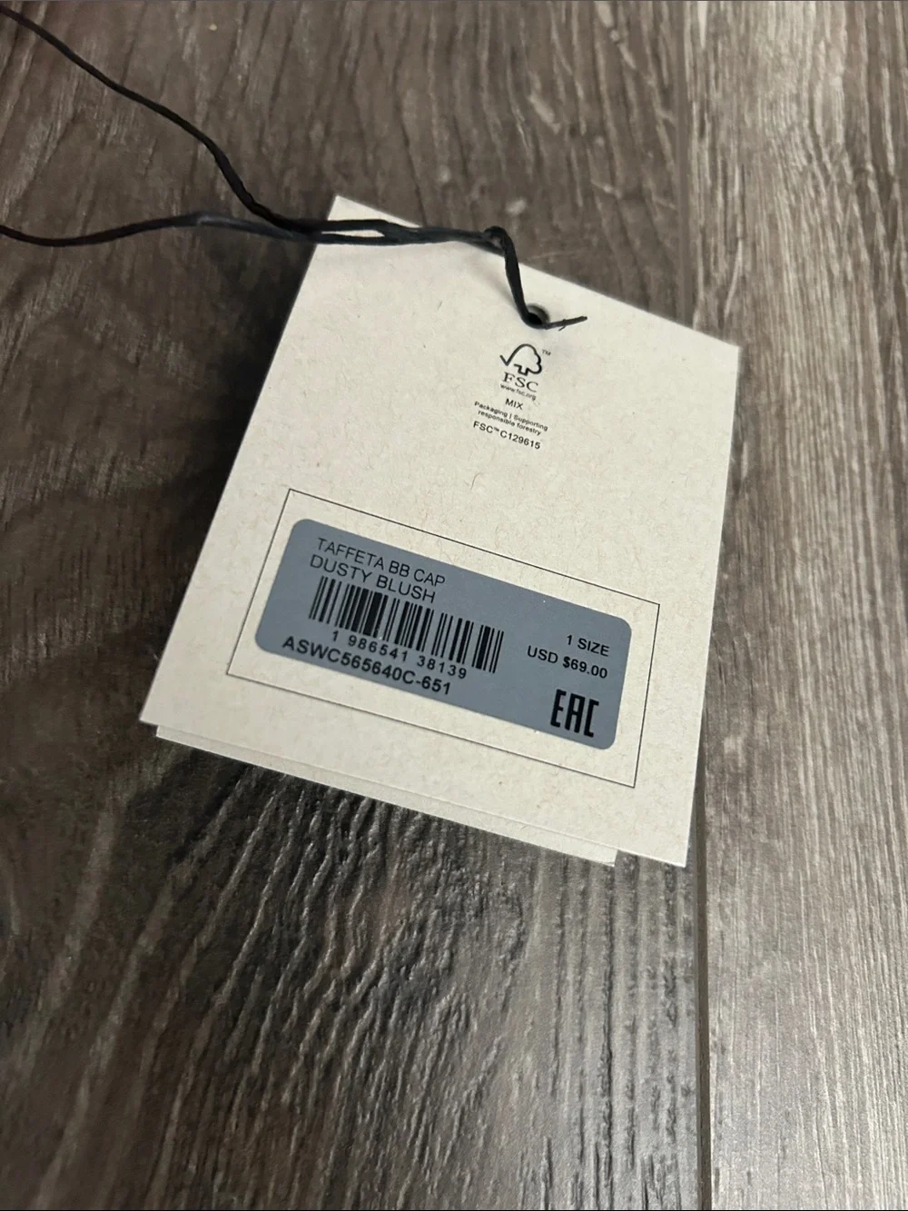 NWT‎ AllSaints Coral Pink Logo Cap